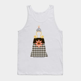 The Katy Bag / Black Licorice Houndstooth Tank Top